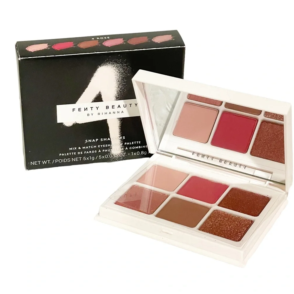 Fenty Beauty Rhianna Snap Shadows Mix & Match Eyeshadow Palette 4 Rose NEW